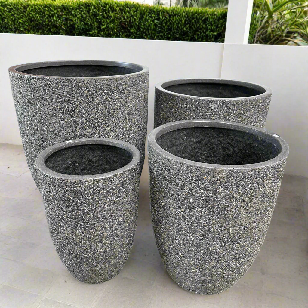 Chambers U Pot Dark Grey Pebble