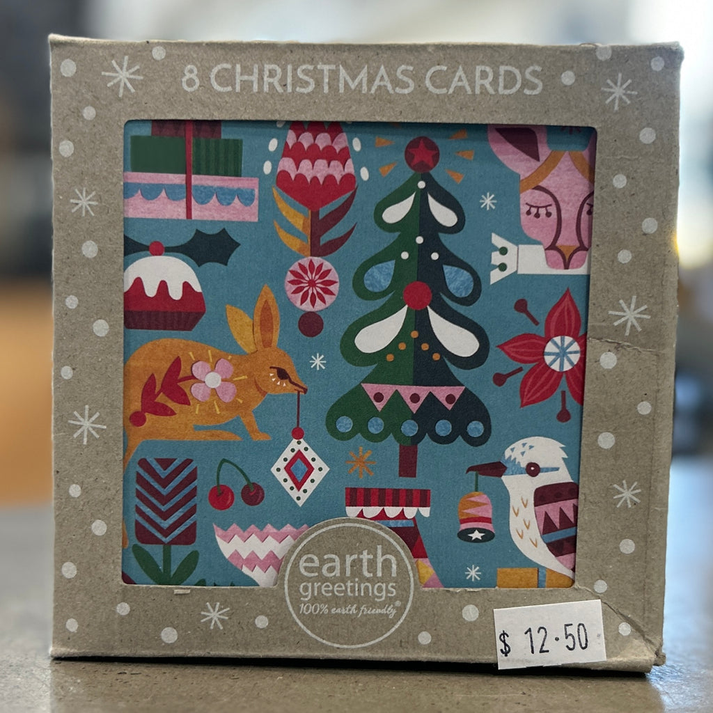 Earth Greetings Pack of 8 Christmas Cards