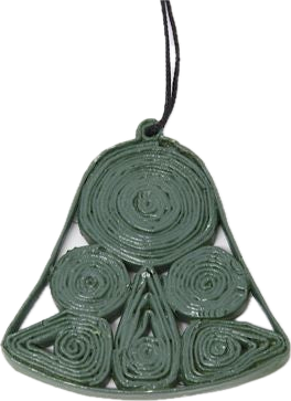 Christmas Decoration Paper Bell Green