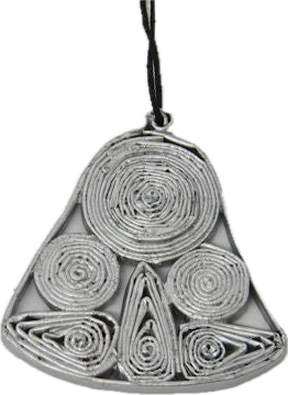 Christmas Decoration Paper Bell Silver