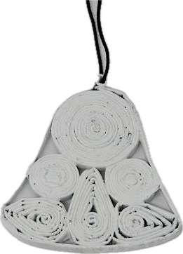 Christmas Decoration Paper Bell White