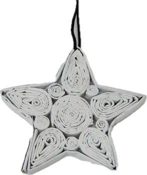 Christmas Decoration Paper Star White