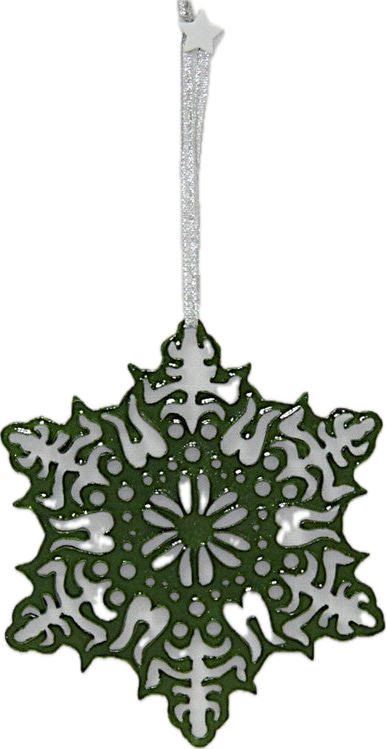 Christmas Decoration – Filigree Decoration Green