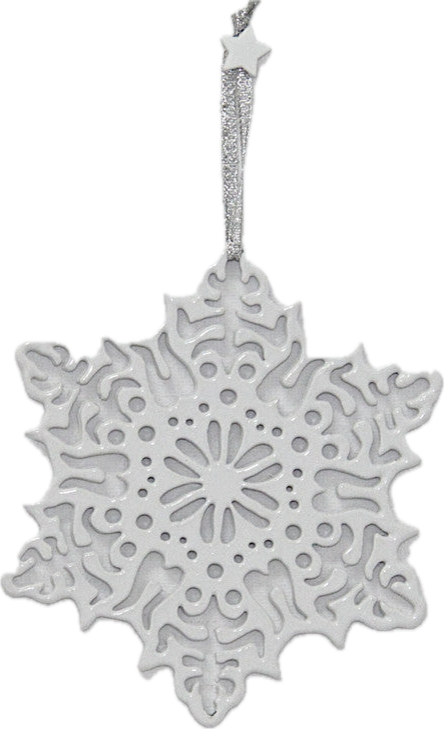 Christmas Decoration – Filigree Decoration White
