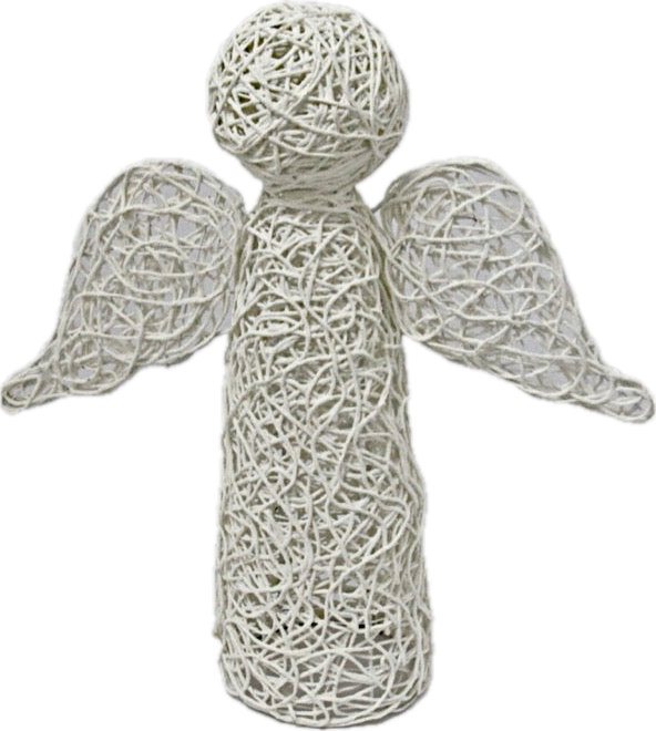 Christmas Decoration Angel Standing White