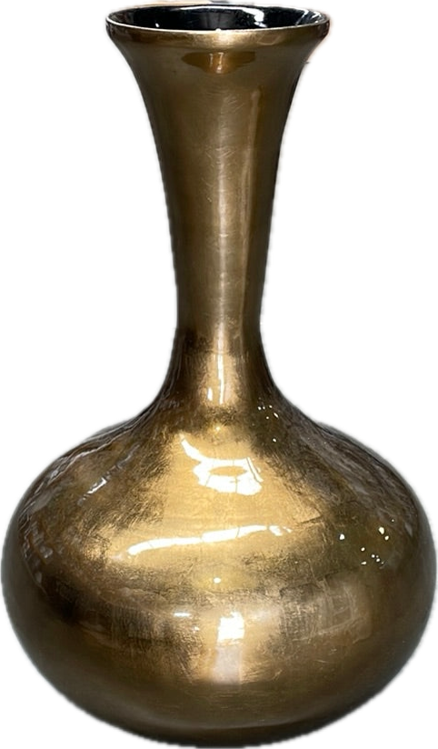 Large Vase Lacquer – Bronze Silver (43cm)