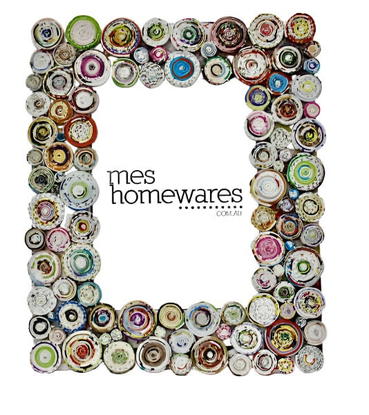 Photo Frame Paper Rounds Multicolour