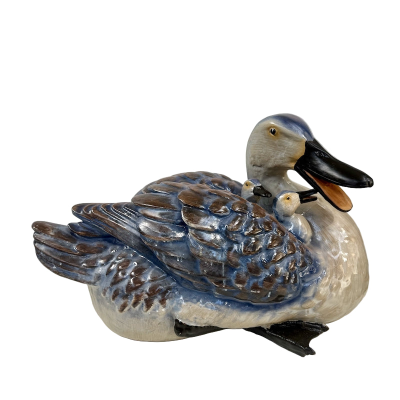 Mother Duck with Two Ducklings