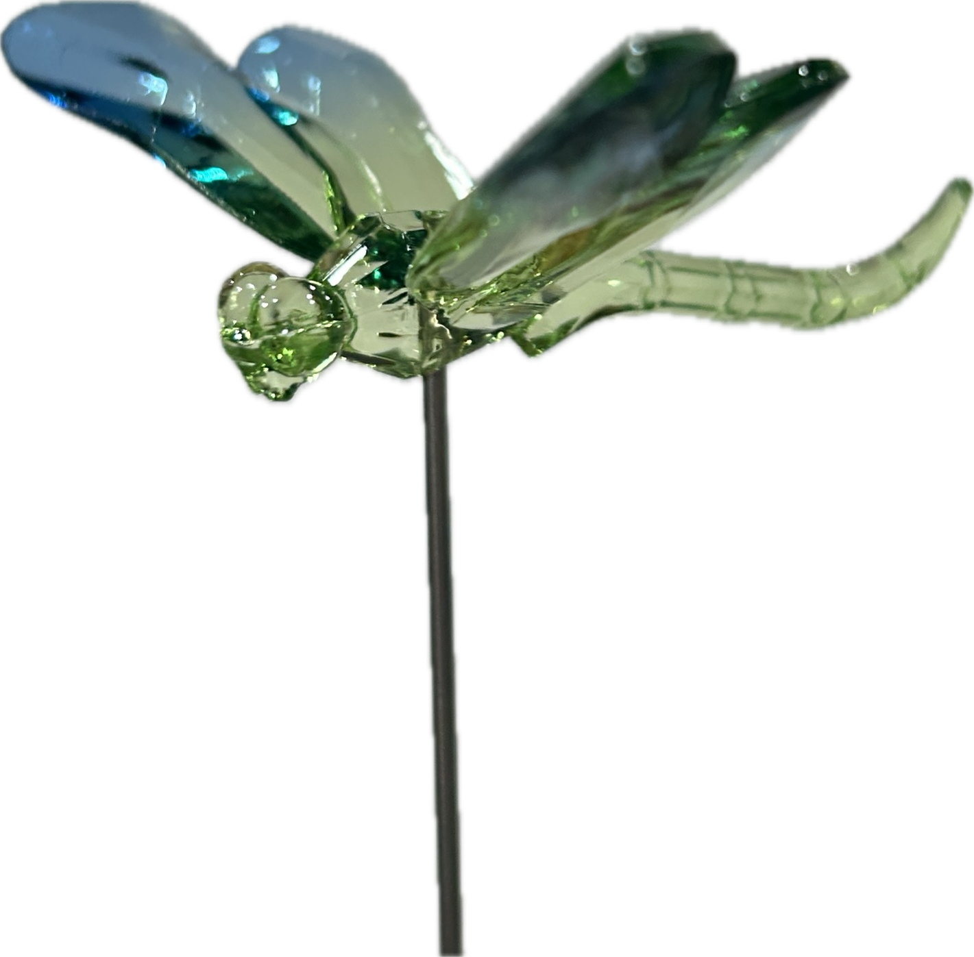 Acrylic Crystal Dragonfly Stakes