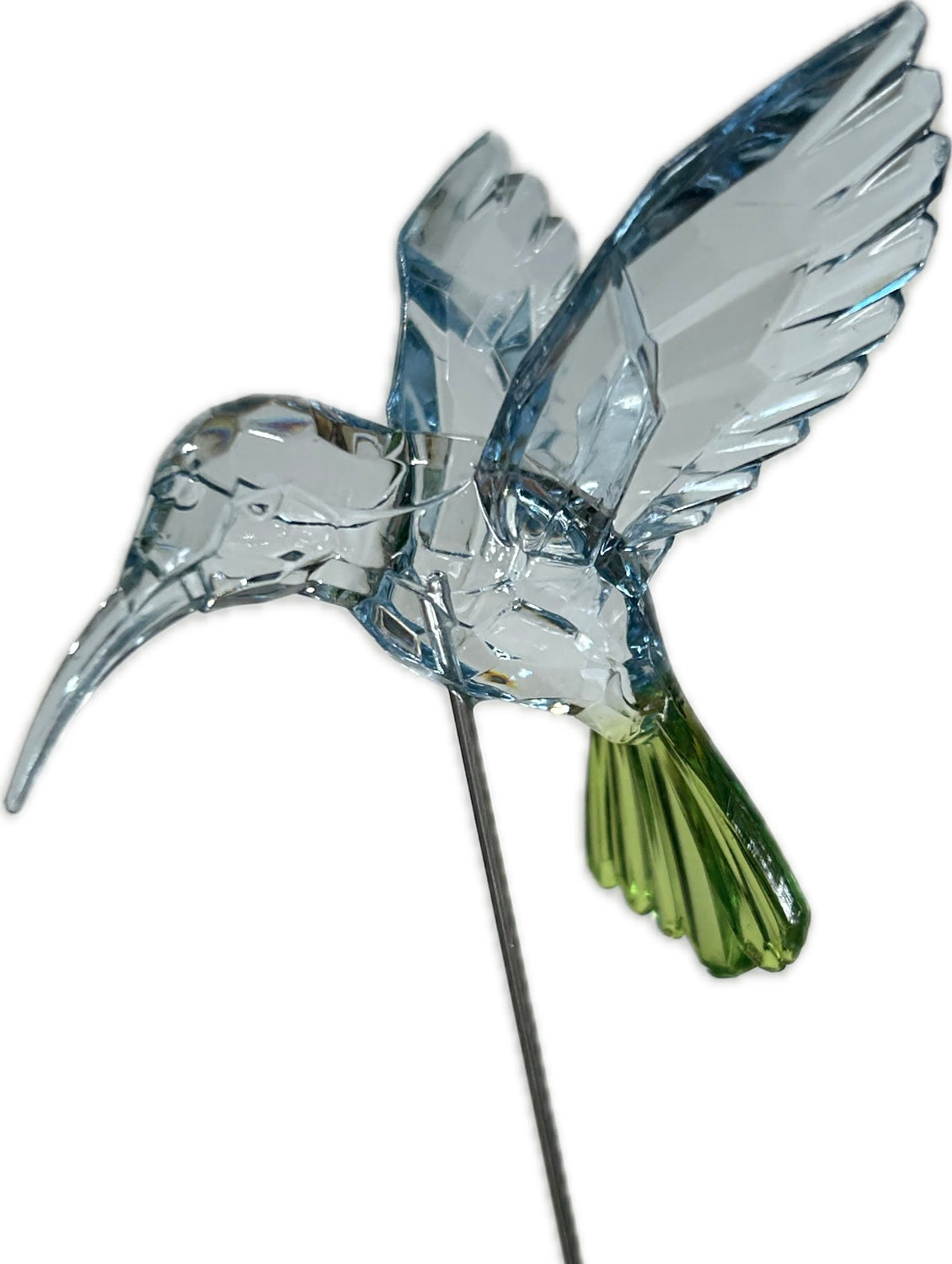 Acrylic Crystal Hummingbird Stakes