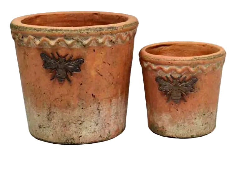 Terracotta Round Bee Pots
