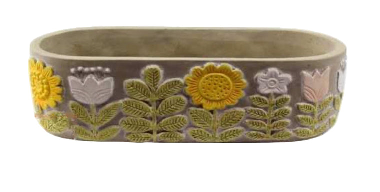 Oval Summer Bloom Planter