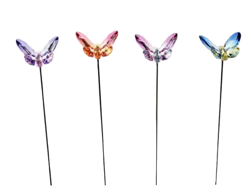 Acrylic Crystal Butterfly Stakes