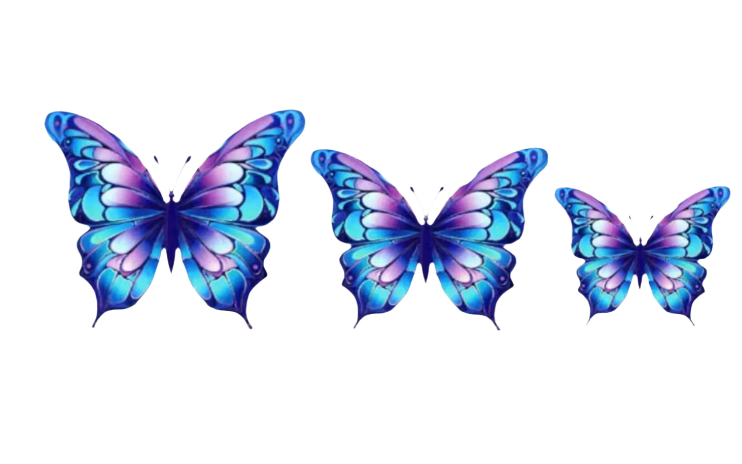 Amethyst Blue - Wall Butterfly