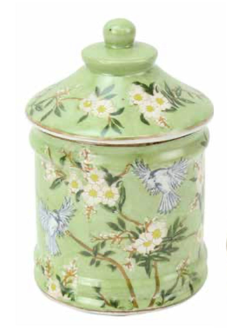 Fiori Moineau Lidded Jar