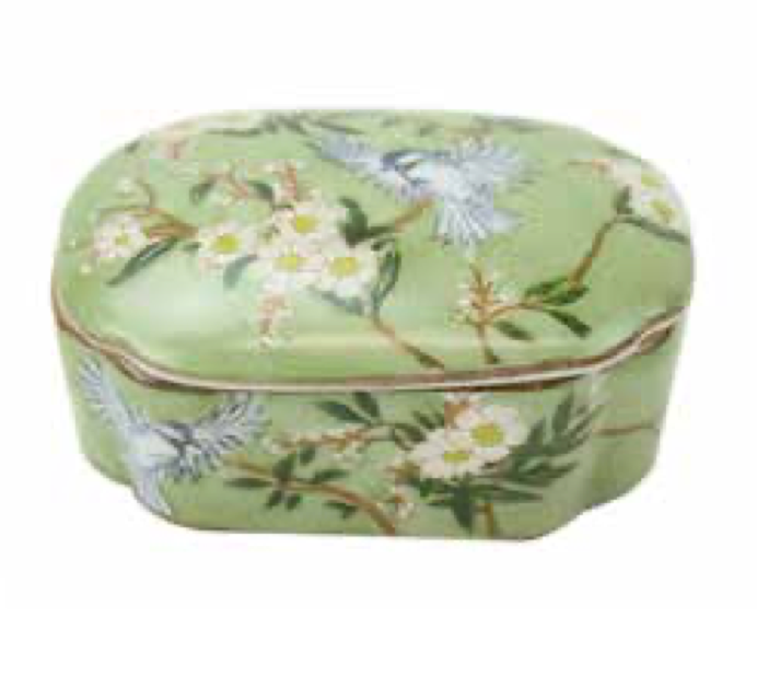 Fiori Moineau lidded Trinket Box