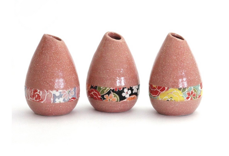 Pink Hana Bana Tear Drop Bud Vase