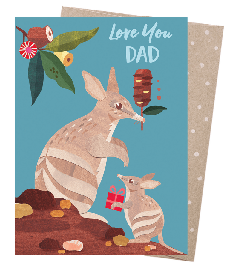 Earth Greeting Card - Bandicoot Dad