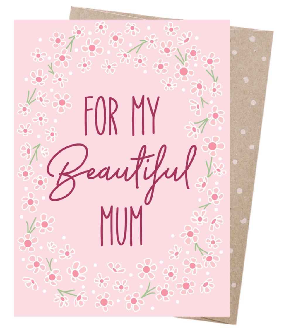 Earth Greeting Card - Beautiful Mum