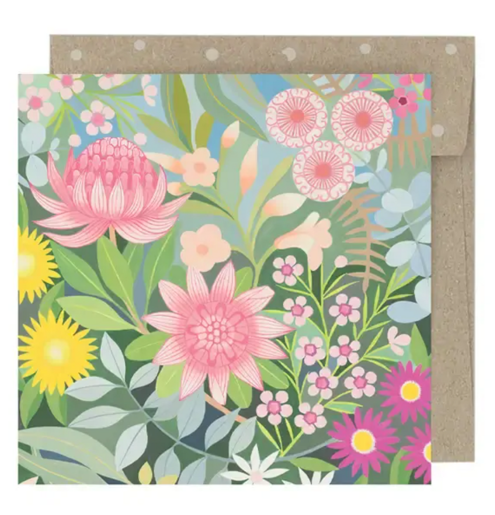 Earth Greeting Card - Bush Bouquet Mini Card