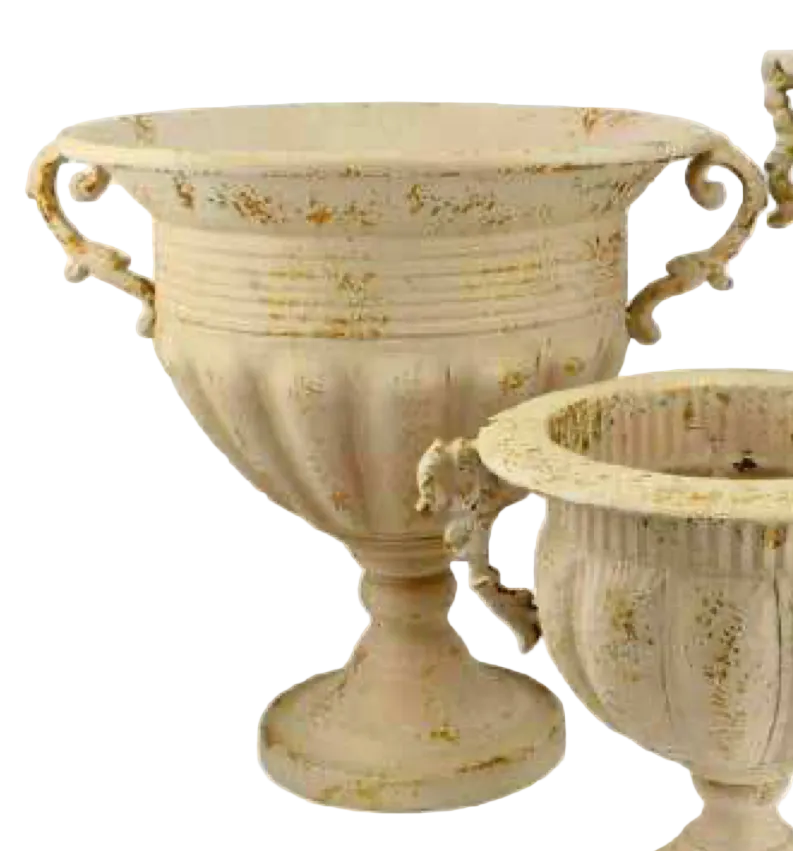 Classic Design Aged Finish - Metal Planter Urn