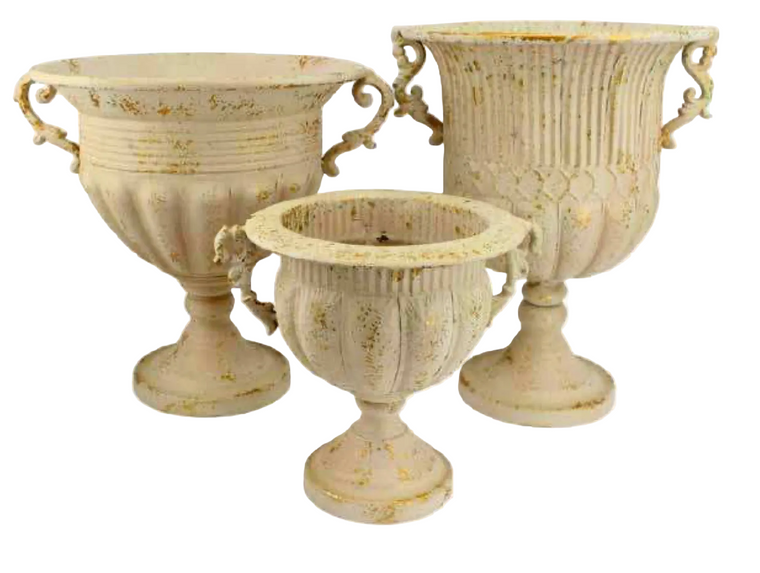 Classic Design Aged Finish - Metal Planter Urn
