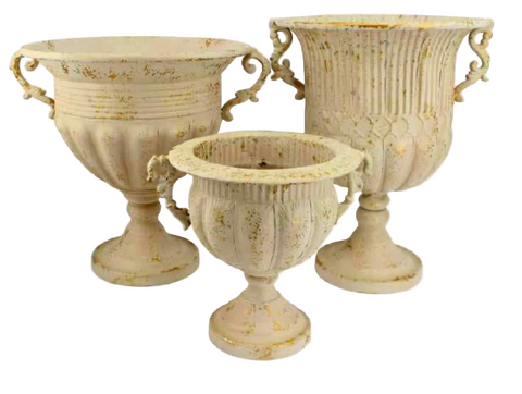 Classic Design Aged Finish - Metal Planter Urn