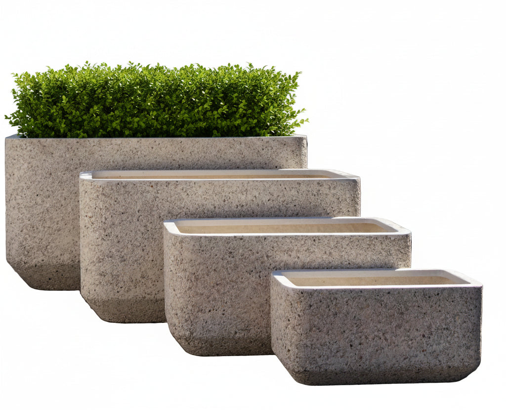 Grayson Trough White Pebble