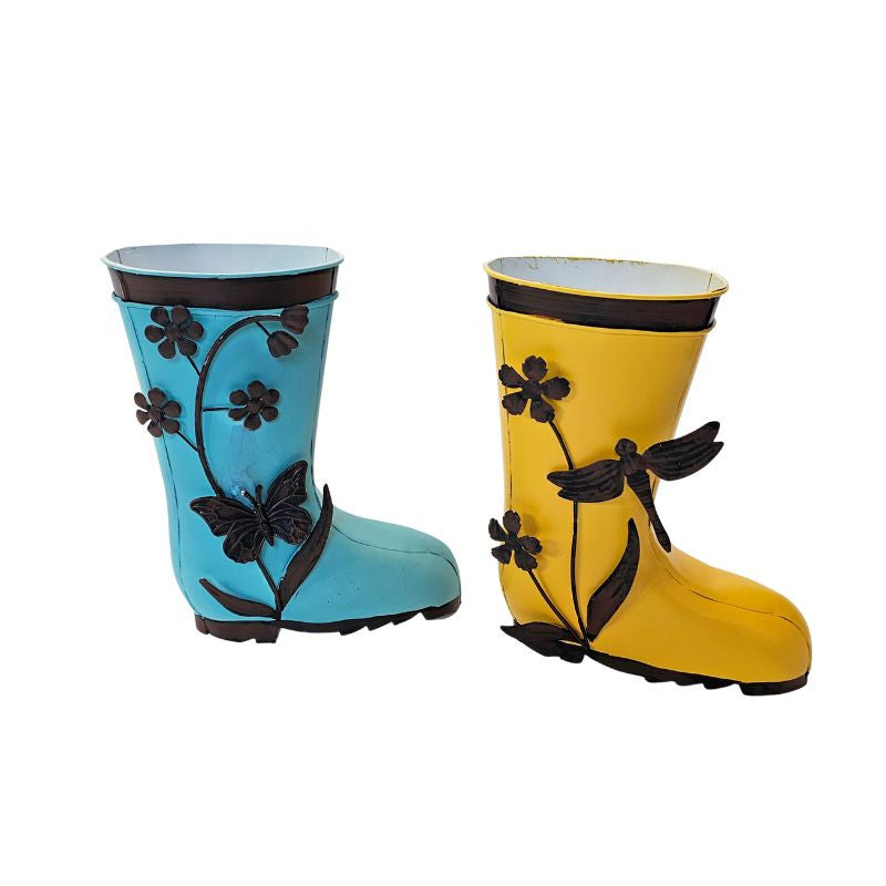 Blue Welly Planter