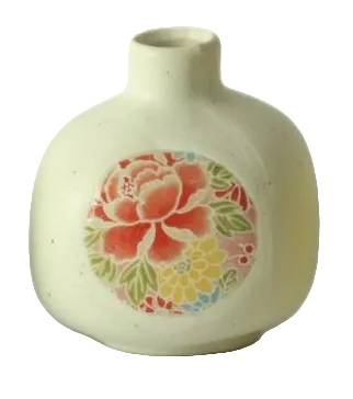 Spring Yuzen Square Japanese Bud Vase