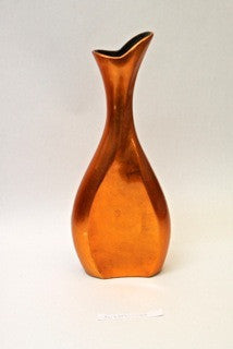 Vase Ceramic Lacquer – Orange Silver