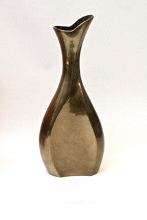 Vase Ceramic Lacquer – Bronze Silver