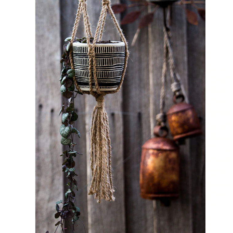 Macrame Pot Hanger-Lark Tassel