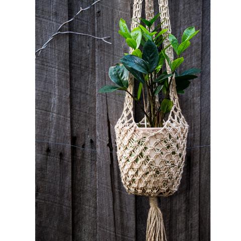 Macrame Pot Hanger-Josephine Natural