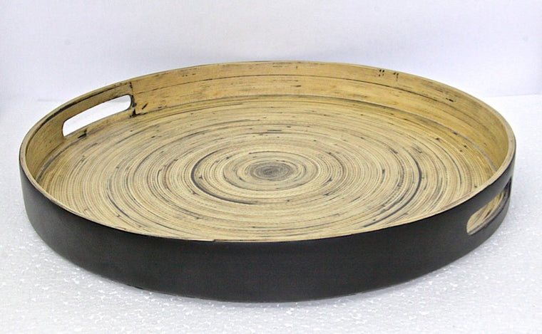 Tray Round Bamboo