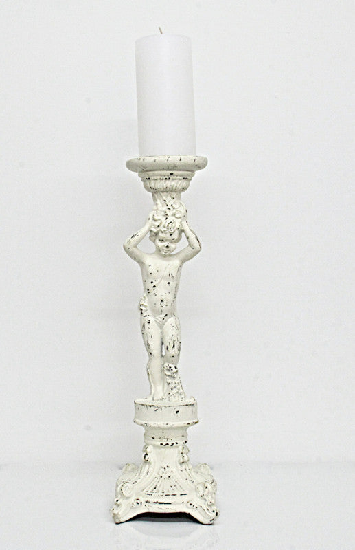 Candle Holder Antique White
