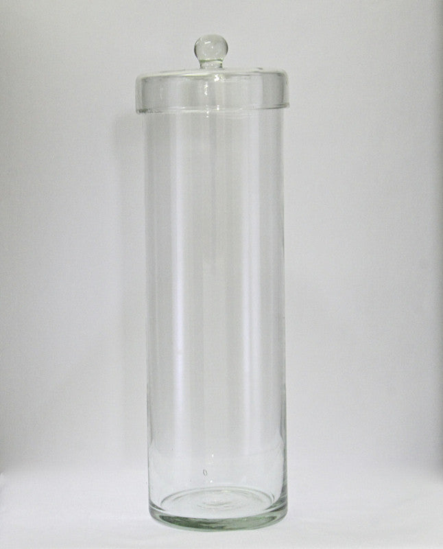 Glass Canister With Lid. Tall & Slim Large