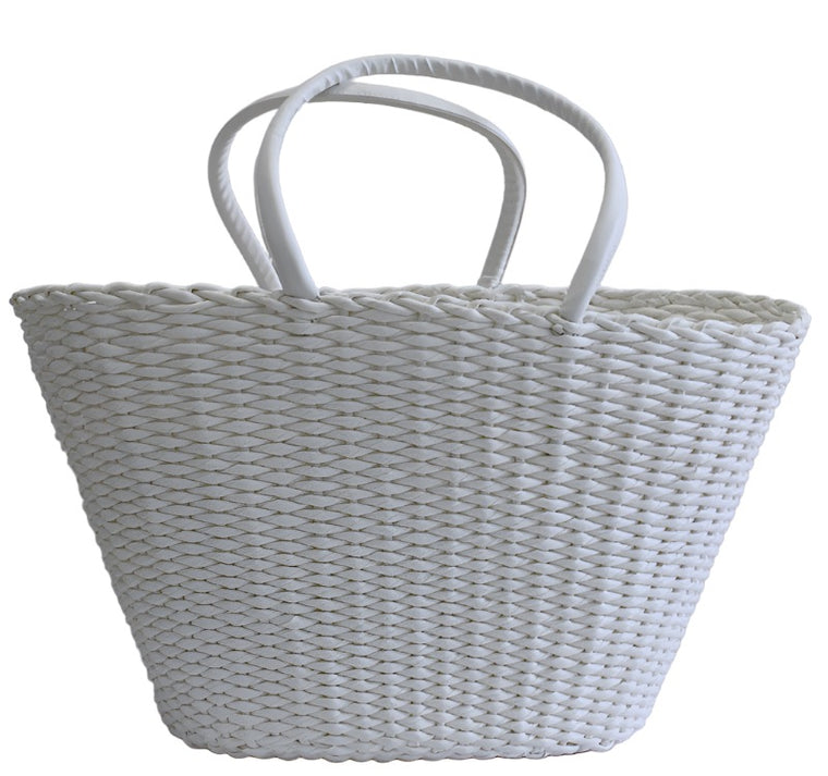 Best Beach Basket Big Oval White