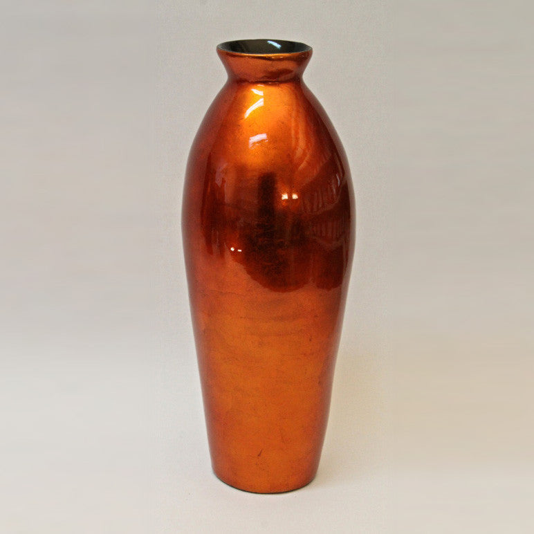 Vase Lacquer – Orange Silver (41cm)