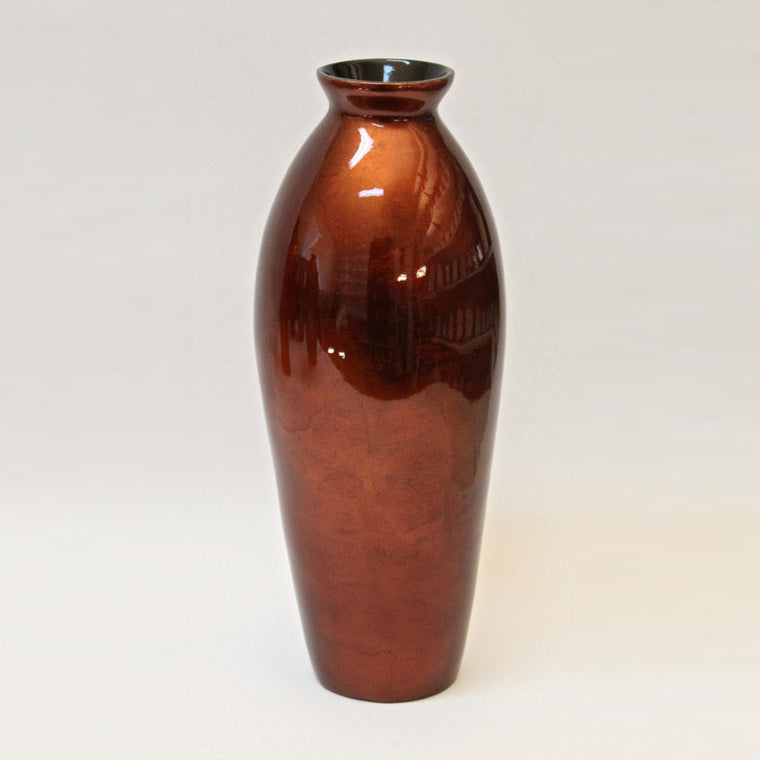 Vase Lacquer – Brown Silver (41cm)