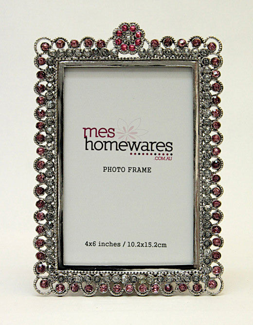 Photo Frame Pressed Flowers Pink 4×6