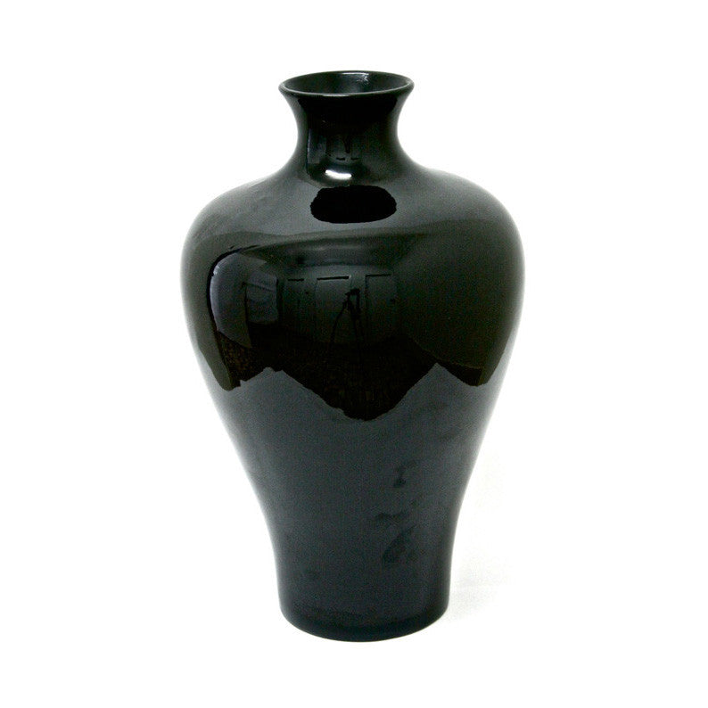 Vase Lacquer- Large Size- Black Lacquer (46cm)