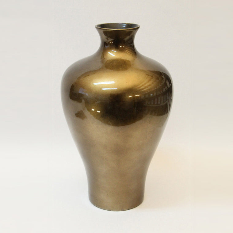 Vase Lacquer – Large Size- Bronze Silver (46cm)