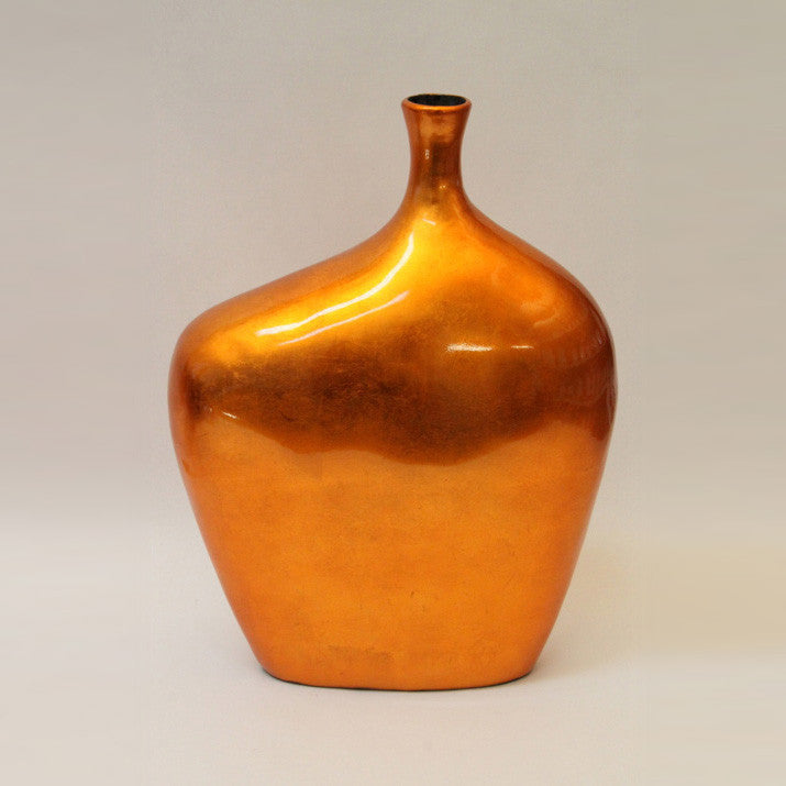 Vase Lacquer – Large – Orange Silver (42cm)