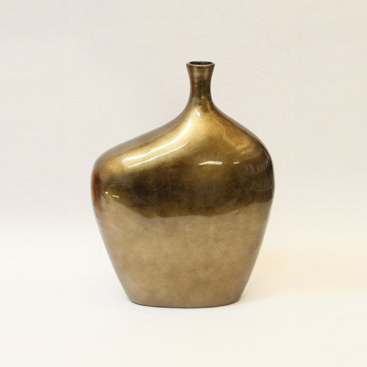 Vase Lacquer – Large – Bronze Silver (42cm)