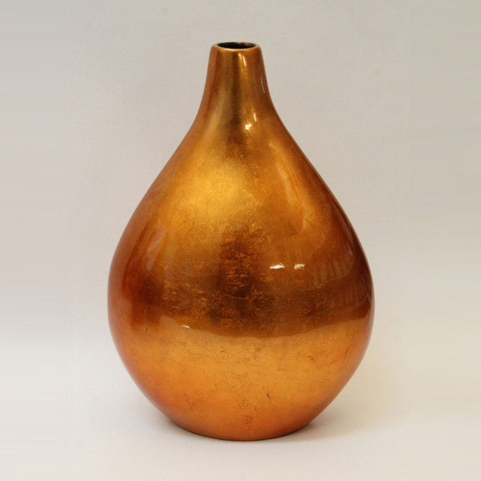 Vase Lacquer – Orange Silver (43cm)