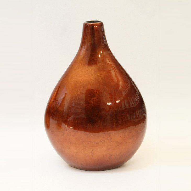 Vase Lacquer – Brown Silver (43cm)