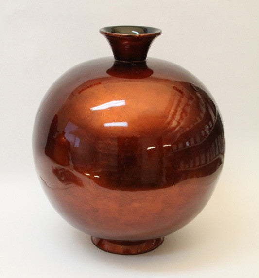 Vase Lacquer – Medium – Brown Silver (46cm)