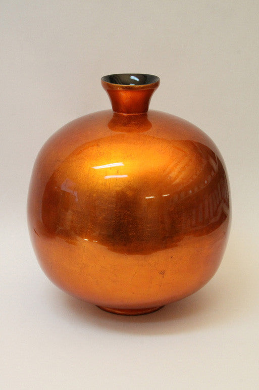 Vase Lacquer Small Orange Silver (36cm)