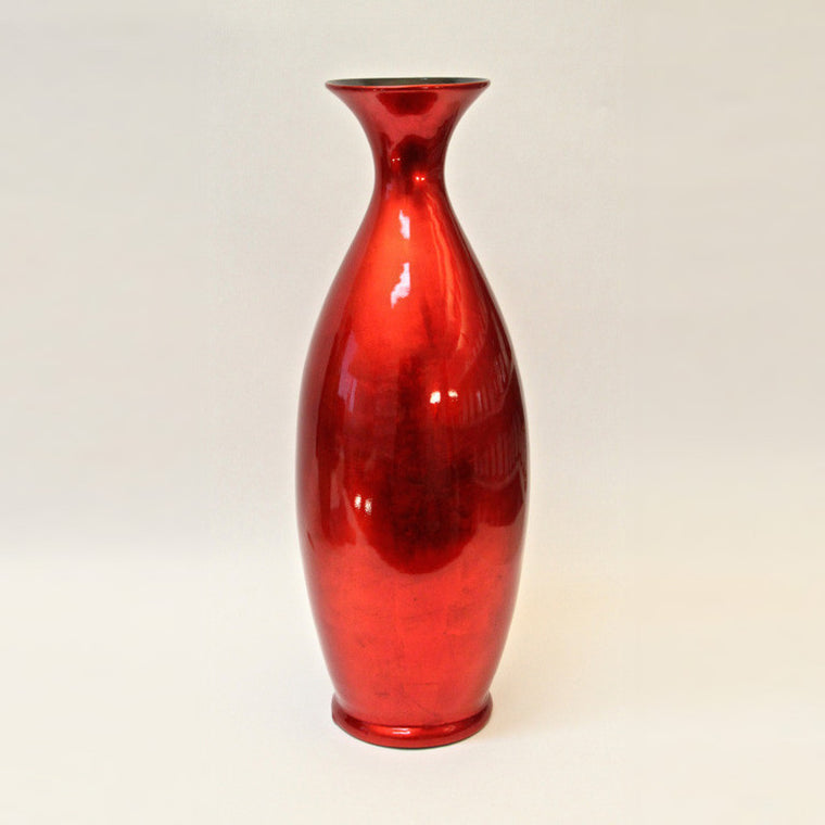 Vase Lacquer – Red Silver (58cm)
